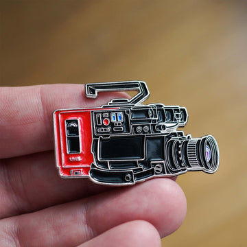 80S VHS CAMERA ENAMEL PIN